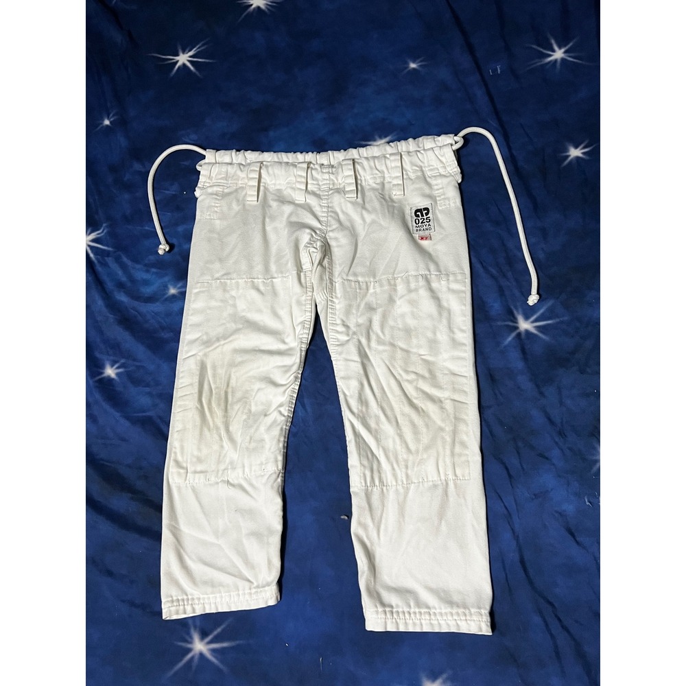Moya Brand 025 White BJJ Gi Pants Size K2 Brazilian Jiu Jitsu Martial Arts